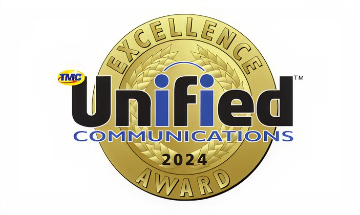 2024 Unified Communications Excellence award badge