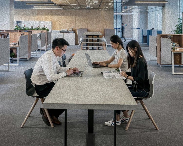 Team meeting in a modern office