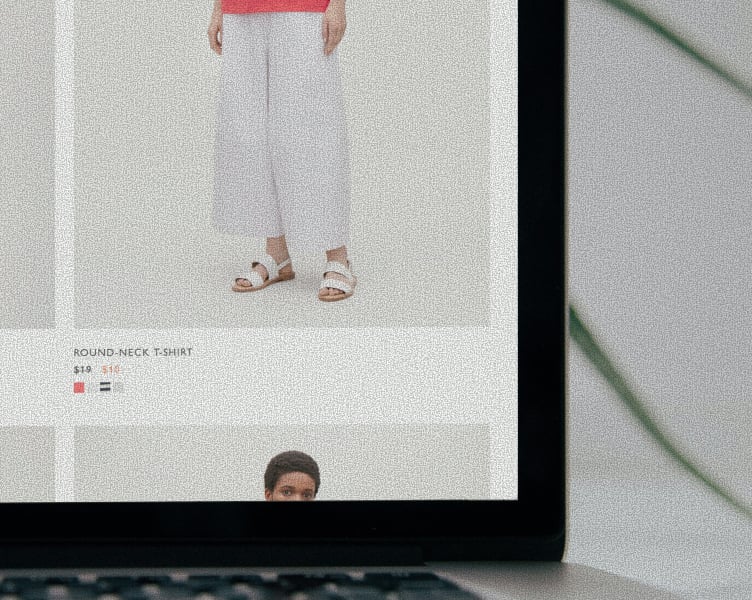 Online shopping interface
